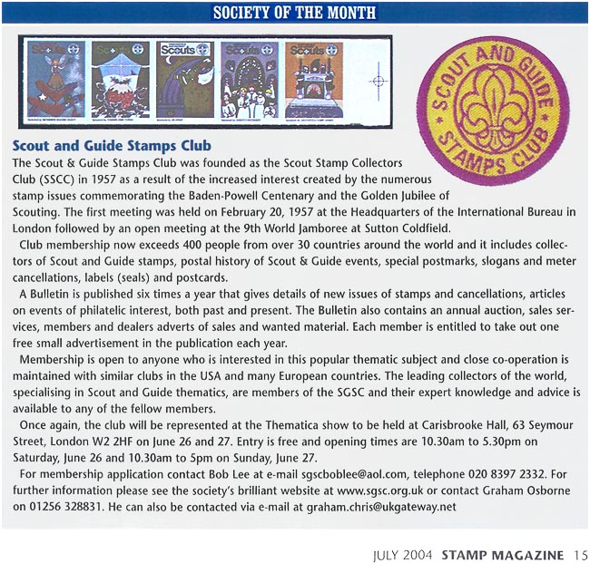 Stamp Magazine Article
